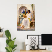 Flora by John William Waterhouse ポスター (ホームオフィス)