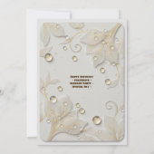 Flora Garden Elegant Birthday Invitation Template  招待状 (裏面)