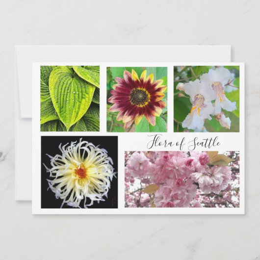 flora of Seattle 招待状 (正面)
