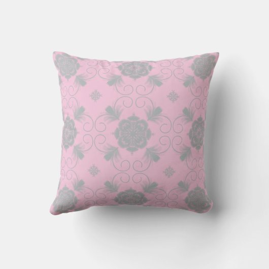 Flora Royale Decorative Throw Pillow クッション (裏面)