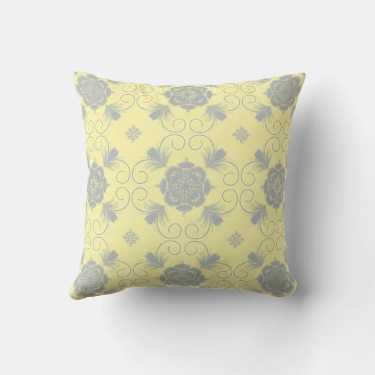 Flora Royale Decorative Throw Pillow クッション (裏面)