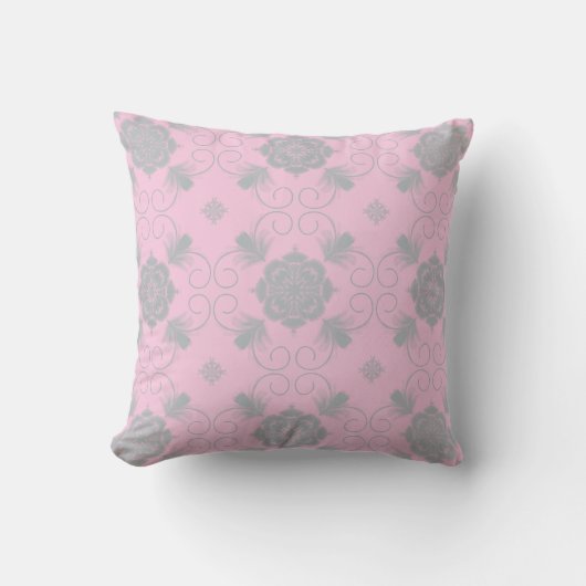 Flora Royale Decorative Throw Pillow クッション (正面)