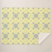 Flora Royale Floral Art Blanket シェルパブランケット (正面(横))