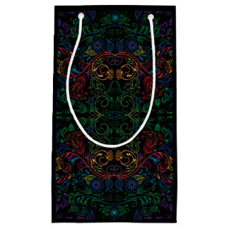 Floradore -黒 スモールペーパーバッグ