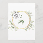 FloraIスパイブライダルシャワーゲームカード エンクロージャーカード (裏面)