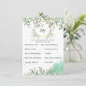 FloraIスパイブライダルシャワーゲームカード エンクロージャーカード (スタンド正面)