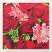 Floral  ガラスコースター (正面)