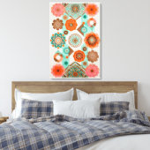 Floral キャンバスプリント (インサイチュ (寝室))