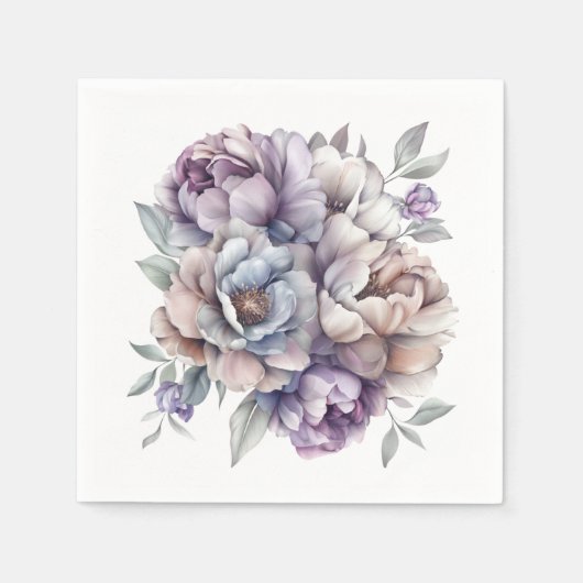 Floral スタンダードカクテルナプキン (正面)