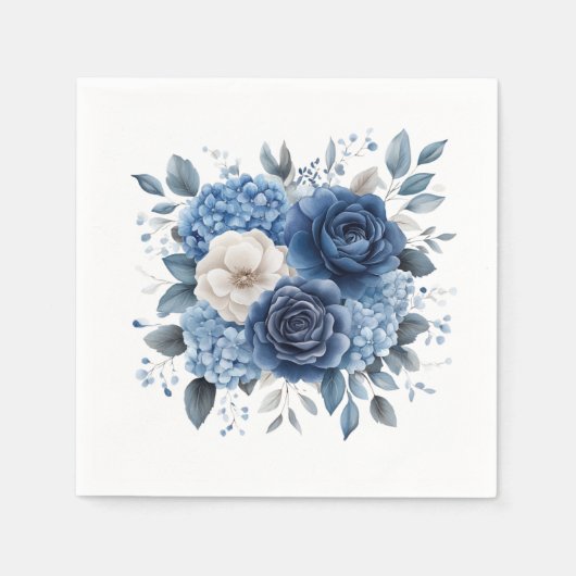 Floral スタンダードカクテルナプキン (正面)