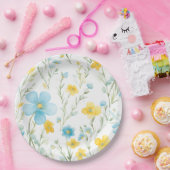 Floral ペーパープレート (パーティー)