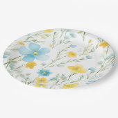 Floral ペーパープレート (アングル)