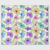 Floral ラッピングペーパー (フラット)