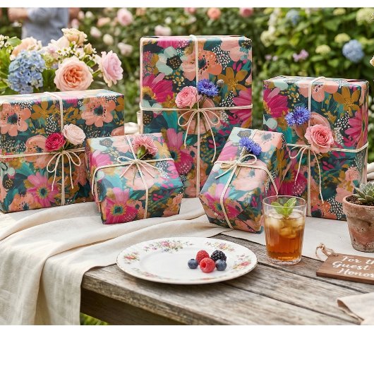 Floral   ラッピングペーパー