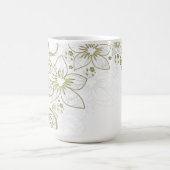 Floral, 15 oz コーヒーマグカップ (中央)