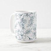 Floral 15oz Coffee Mug コーヒーマグカップ (正面左)