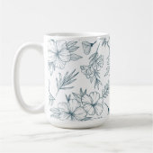 Floral 15oz Coffee Mug コーヒーマグカップ (左)