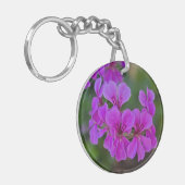 Floral 2 sided acrylic keychain  キーホルダー (正面左)