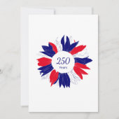 Floral 4th of July Patriotic USA 250 Anniversary シーズンカード (正面)