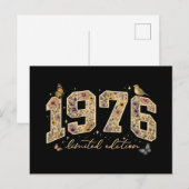 Floral 50th Birthday Limited Edition 1976 ポストカード (正面/裏面)