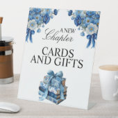 Floral A New Chapter Bridal Shower Tabletop Sign 台座サイン (インサイチュ)