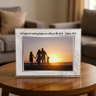 Floral Abstract Bible Verse Custom Photo Block フォトブロック