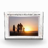 Floral Abstract Bible Verse Custom Photo Block フォトブロック (正面)