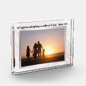 Floral Abstract Bible Verse Custom Photo Block フォトブロック (左)