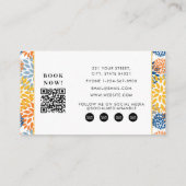 Floral Abstract Bright Salon Hair Stylist Makeup  名刺 (裏面)