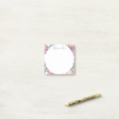 Floral & Abstract Circle ポストイット (デスク上)