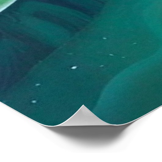 Floral Abstract Garden  ポスター (角)