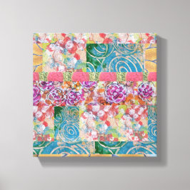 Floral Abstract Stretched Canvas Print キャンバスプリント