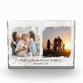 Floral Abstract with Quote & Bible Verse Photo  フォトブロック (正面)