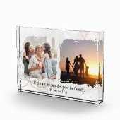 Floral Abstract with Quote & Bible Verse Photo  フォトブロック (右)