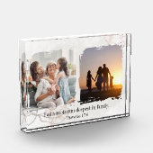 Floral Abstract with Quote & Bible Verse Photo  フォトブロック (左)