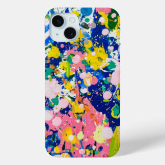 Floral Abstrait Multicolore iPhone 15 Miniケース