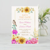 Floral aesthetic wedding セーブザデート (スタンド正面)