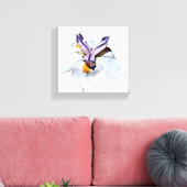 Floral African Iris キャンバスプリント (インサイチュ (リビング))