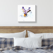 Floral African Iris キャンバスプリント (インサイチュ (寝室))