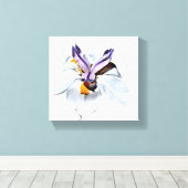 Floral African Iris キャンバスプリント (インサイチュ (ウッドフロア))