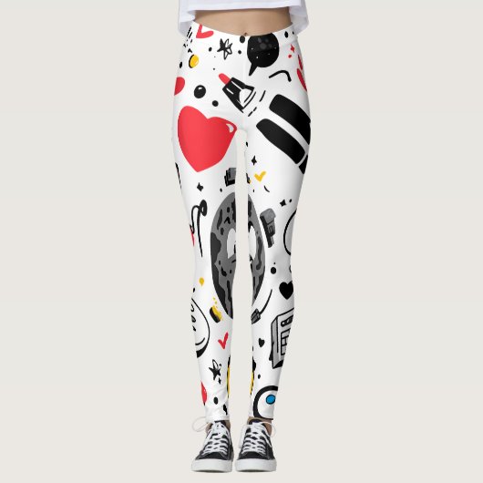 Floral All-Over Print Leggings レギンス (正面)