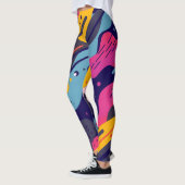 Floral All-Over Print Leggings レギンス (左)