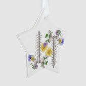 Floral Anatomy - Vertebrae, Hip Bone オーナメント (正面)