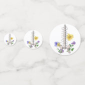 Floral Anatomy - Vertebrae, Hip Bone コンフェッティ (正面)