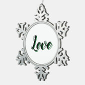 Floral Anatomy - Vertebrae, Hip Bone スノーフレークピューターオーナメント (右)