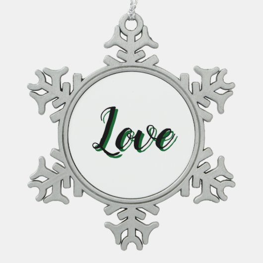 Floral Anatomy - Vertebrae, Hip Bone スノーフレークピューターオーナメント (正面)