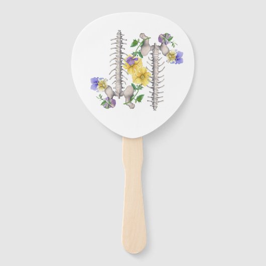 Floral Anatomy - Vertebrae, Hip Bone ハンドファン (正面)