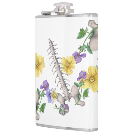 Floral Anatomy - Vertebrae, Hip Bone フラスク (左)