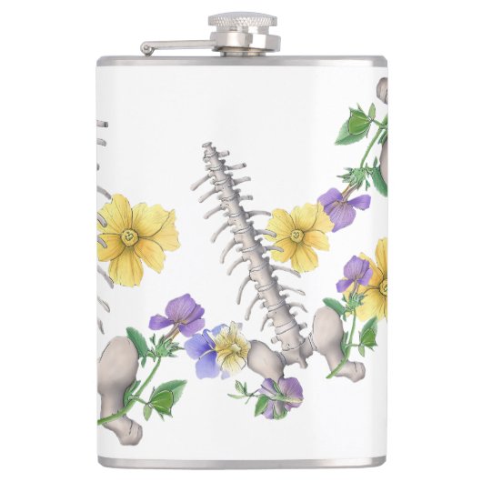 Floral Anatomy - Vertebrae, Hip Bone フラスク (正面)