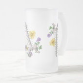 Floral Anatomy - Vertebrae, Hip Bone フロストグラスビールジョッキ (正面右)